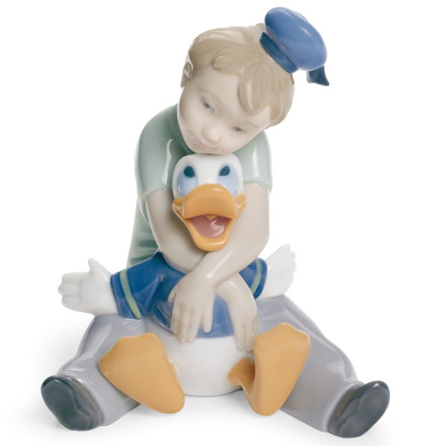 [FIG]Mi amigo Donald Daydreaming with Donald-ドナルドと夢の中- 「ディズニー」 磁器 フィギュア NAO PORCELAIN