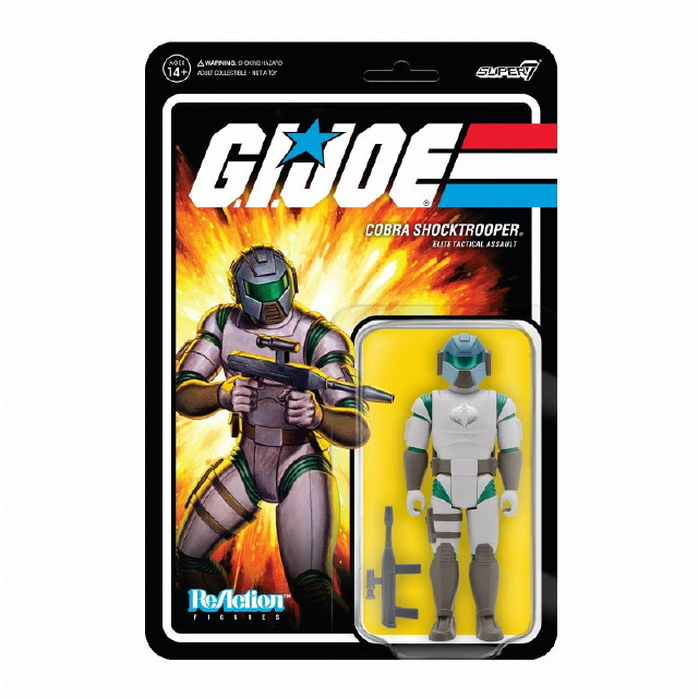 [FIG]コブラショックトルーパー(ライフルA) 「G.I.ジョー」 リ・アクション WAVE2 アクション フィギュア SUPER7(スーパー7)/豆魚雷