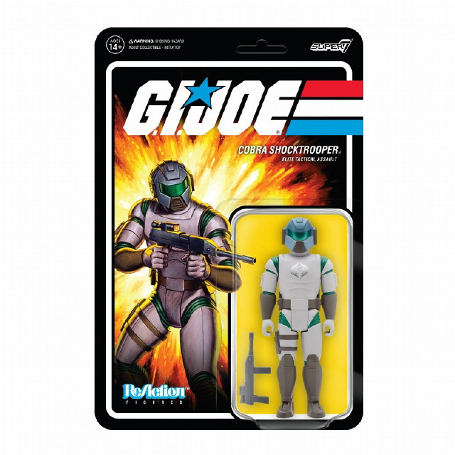 [FIG]コブラショックトルーパー(ライフルB) 「G.I.ジョー」 リ・アクション WAVE2 アクション フィギュア SUPER7(スーパー7)/豆魚雷