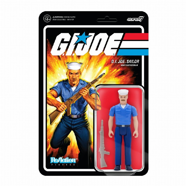 [FIG]NAVYセーラー(ムスタッシュA) 「G.I.ジョー」 リ・アクション WAVE2 アクション フィギュア SUPER7(スーパー7)/豆魚雷