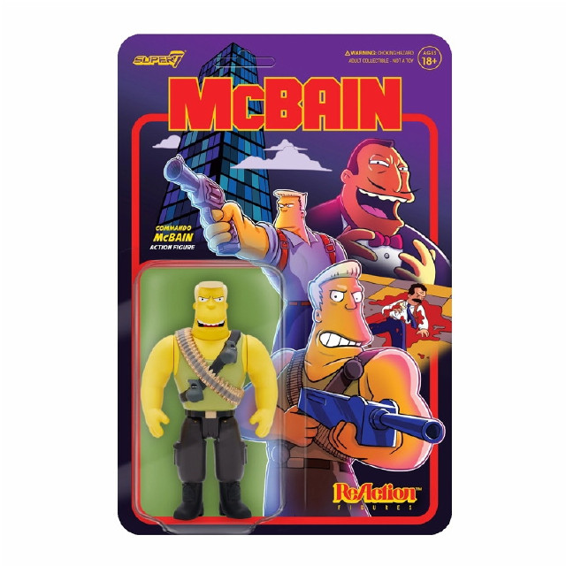[FIG]マクベイン刑事(コマンドーVer.) 「シンプソンズ」 リ・アクション マクベインシリーズ アクション フィギュア SUPER7(スーパー7)/豆魚雷