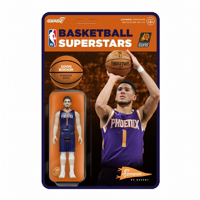 [FIG]デビン・ブッカー(フェニックス・サンズ) NBA WAVE4 リ・アクション アクション フィギュア SUPER7(スーパー7)/豆魚雷