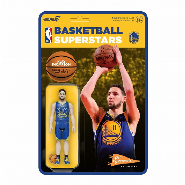 [FIG]クレイ・トンプソン(ゴールデンステート・ウォリアーズ) NBA WAVE4 リ・アクション アクション フィギュア SUPER7(スーパー7)/豆魚雷