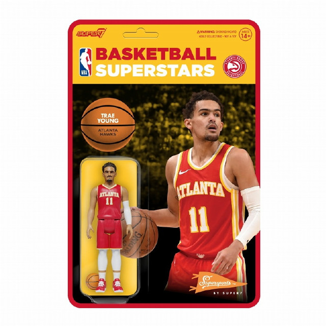 [FIG]トレイ・ヤング(アトランタ・ホークス) NBA WAVE4 リ・アクション アクション フィギュア SUPER7(スーパー7)/豆魚雷