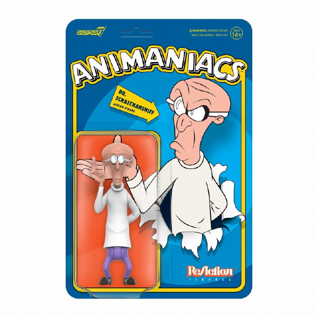 [FIG]Dr.オットー スクラッチャンスニフ 「アニマニアックス」 リ・アクション アクション フィギュア SUPER7(スーパー7)/豆魚雷