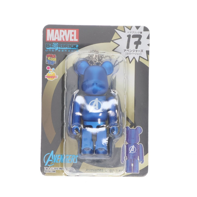 [FIG]BE＠RBRIC-ベアブリック- 17.アベンジャーズ(ロゴVer.) 「Happyくじ MARVEL×BE＠RBRICK」 ベアブリック賞 アベンジャーズシリーズ フィギュア サニーサイドアップ