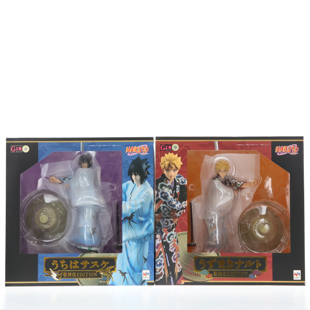 [FIG][特典付き] G.E.M.シリーズ うずまきナルト&うちはサスケ 歌舞伎EDITION セット 「NARUTO-ナルト-疾風伝」 メガトレショップ&オンラインショップ限定 フィギュア メガハウス