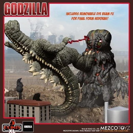 [FIG]ゴジラ&ヘドラ 「ゴジラ対ヘドラ」 5 POINTS XL アクション フィギュア メズコトイズ
