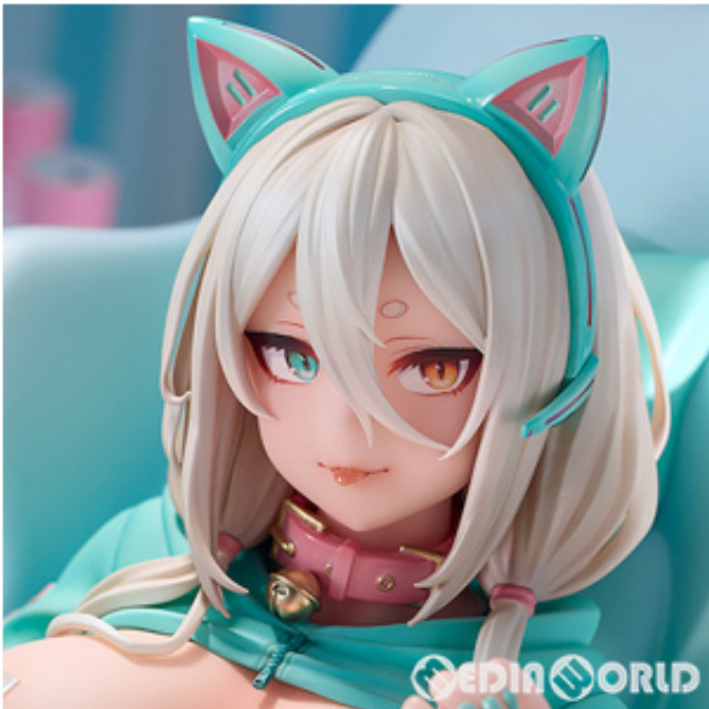 [FIG]アクリルキーチェーン付属 ネコマタ巨乳ゲーマー シロ 通常版 1/6 完成品 フィギュア Lovely(ラブリー)