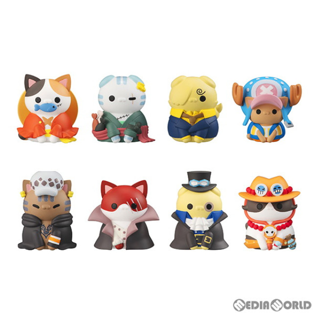 [FIG](再販)(BOX)MEGA CAT PROJECT ニャンピースニャーン! 海賊王におれはなるニャン! ONE PIECE(ワンピース) フィギュア(8個) メガハウス