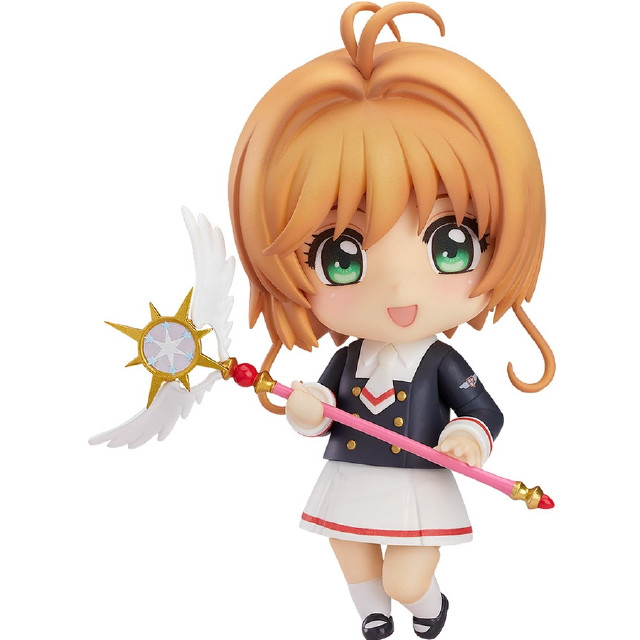[FIG]GOODSMILE ONLINE SHOP限定特典付属 ねんどろいど 918 木之本桜(きのもとさくら) 友枝中学校制服Ver. カードキャプターさくら クリアカード編 完成品 可動フィギュア グッドスマイルカンパニー