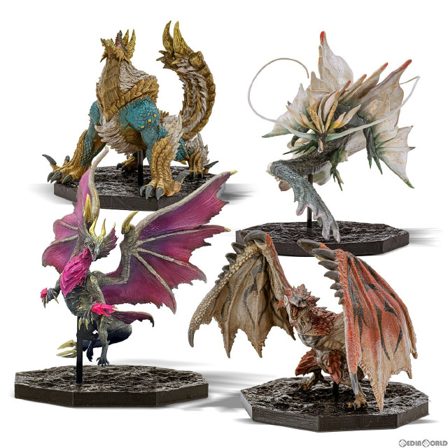 [FIG]CAPCOM FIGURE BUILDER CUBE MONSTER HUNTER 4体セットボックス(リオレウス/ジンオウガ/メル・ゼナ/アマツマガツチ) モンスターハンター 完成品 フィギュア カプコン