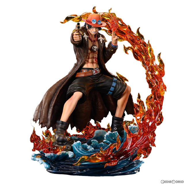 [FIG]ワンピース ログコレクション 大型スタチューシリーズ ポートガス・D・エース ONE PIECE 1/4 完成品 フィギュア プレックス