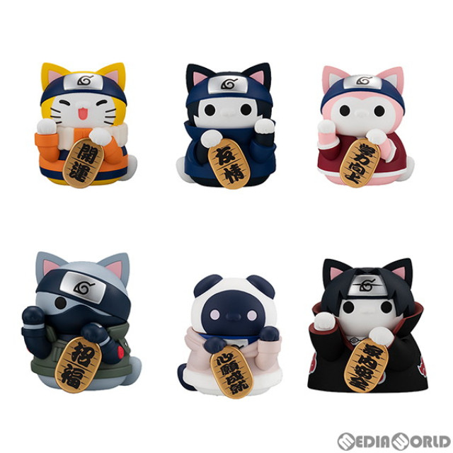 [FIG](BOX)MEGA CAT PROJECT ニャルト! 招き猫FORTUNE NARUTO-ナルト- フィギュア(6個) メガハウス