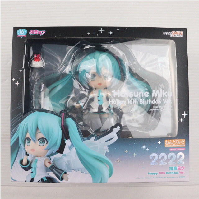 [FIG]GOODSMILE ONLINE SHOP限定特典付属 ねんどろいど 2222 初音ミク Happy 16th Birthday Ver. キャラクター・ボーカル・シリーズ01 初音ミク 完成品 可動フィギュア グッドスマイルカンパニー