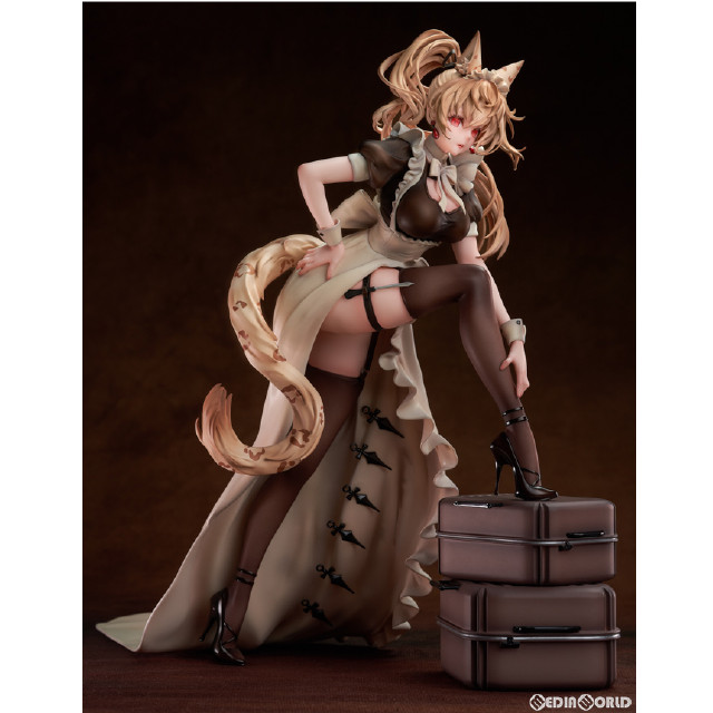 [FIG] 戦闘メイド 異種族 ベンガルヤマネコ マリア 豪華版(色紙&タペストリー付属) 1/4 スタチュー 完成品 フィギュア MAGI ARTS(マギアーツ)