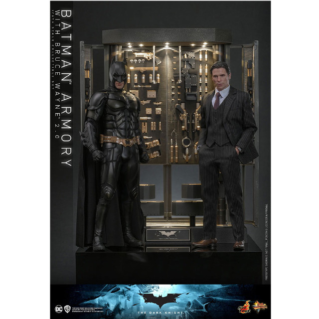 [FIG] ムービー・マスターピース バットスーツ格納庫&ブルース・ウェイン(2.0版) ダークナイト 1/6 完成品 可動フィギュア(MM#750) ホットトイズ