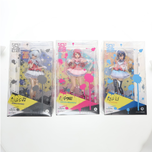 [FIG]3体セット限定特典付属 源さくら(みなもとさくら)&水野愛(みずのあい)&紺野純子(こんのじゅんこ)(限定複製サインイラスト付き) フィギュアセット ゾンビランドサガ 1/7 完成品 フィギュア F:NEX/MAPPA