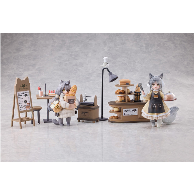 [FIG] セット購入特典付属 DLCシリーズ ティータイム キャッツ シーン にゃん町「パン屋」店員にゃん&お客にゃんセット 完成品 フィギュア RIBOSE(核糖文化)