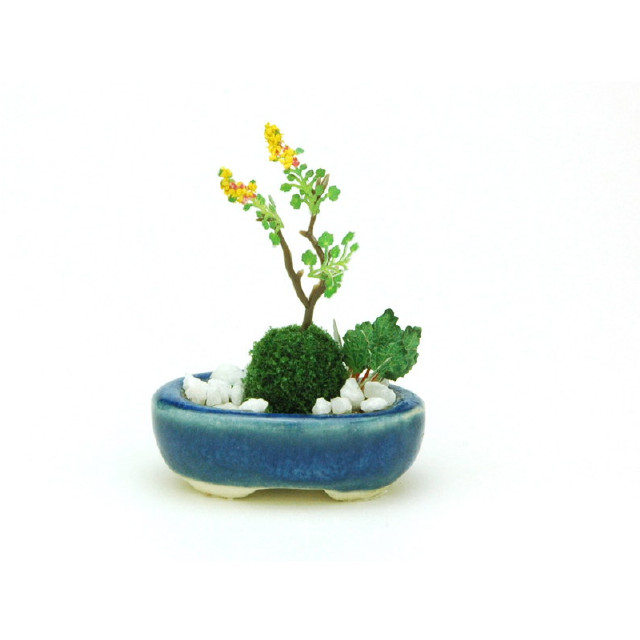 [FIG](再販)THE BONSAI 小判寄せ植え【紺】 1/12 完成品 フィギュア(BONN07) プラッツ