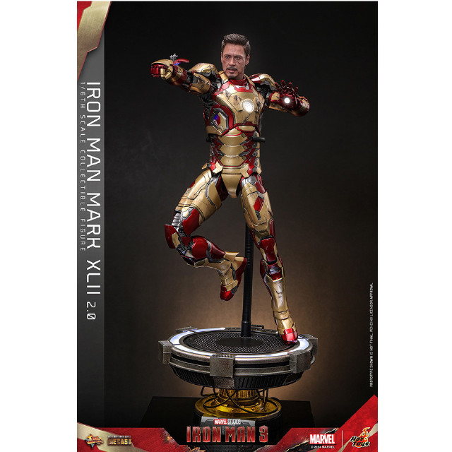 [FIG] ムービー・マスターピース DIECAST アイアンマン・マーク42(2.0版) アイアンマン3 1/6 完成品 可動フィギュア(MM#758D65) ホットトイズ