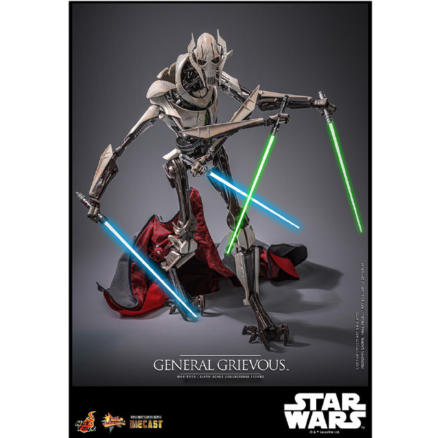 [FIG] ムービー・マスターピース DIECAST グリーヴァス将軍 STAR WARS(スター・ウォーズ) エピソード3/シスの復讐 1/6 完成品 可動フィギュア(MM#760D67) ホットトイズ