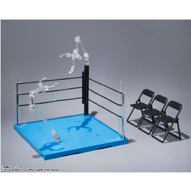 [FIG] 魂STAGE(魂ステージ) ACT リングコーナー(ニュートラルコーナー)&パイプ椅子セット for S.H.Figuarts(フィギュアーツ) フィギュア用アクセサリ バンダイスピリッツ