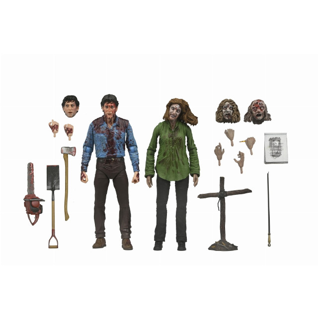 [FIG] ブラッディ・アッシュ・ウィリアムズ&シェリル・ウィリアムズ 死霊のはらわた 完成品 アルティメット 7インチ アクションフィギュア 2PK ネカ