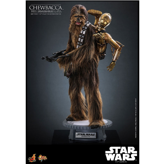 [FIG] ムービー・マスターピース チューバッカ&C-3PO(分解) STAR WARS(スター・ウォーズ) エピソード5/帝国の逆襲 1/6 完成品 可動フィギュア(MM#766) ホットトイズ