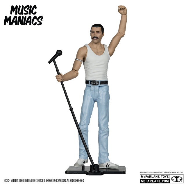 [FIG]ミュージック・マニアックス フレディ・マーキュリー ロック 完成品 6インチ・アクションフィギュア マクファーレン・トイズ