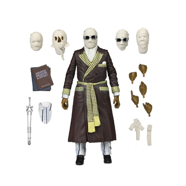 [FIG] ユニバーサルモンスター ジャック・グリフィン博士(ケンプ博士邸・カラー ver.) 透明人間 Invisible Man 完成品 アルティメット 7インチ アクションフィギュア ネカ