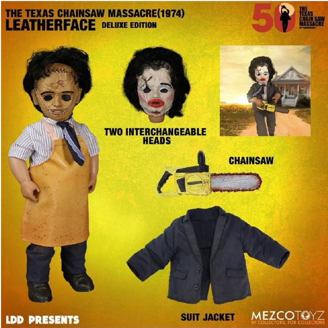 [FIG] リビングデッドドールズ レザーフェイス DXエディション 悪魔のいけにえ 完成品 可動フィギュア メズコトイズ