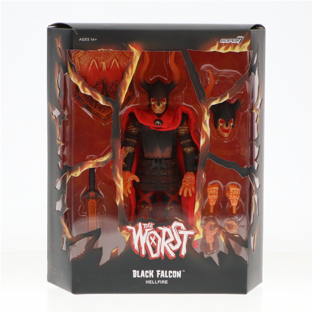 [FIG]ブラック・ファルコン(ヘルファイアVer.) ザ・ワースト 完成品 アルティメイト 7インチ アクションフィギュア(海外流通版) スーパー7