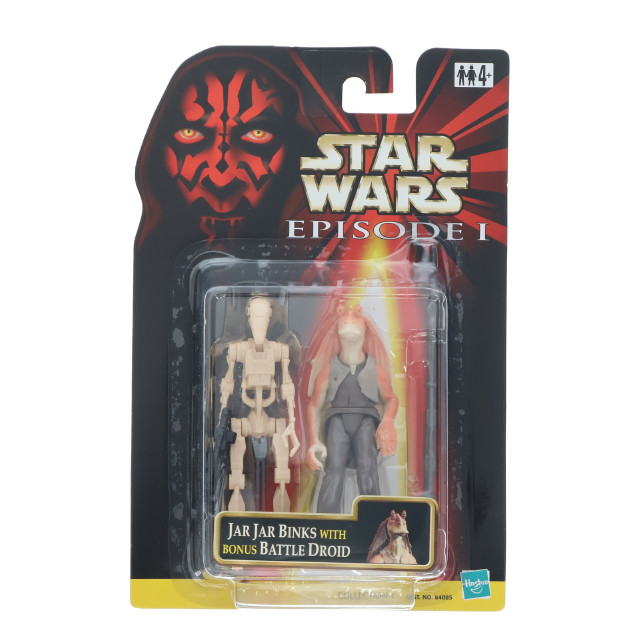 [FIG] ジャー・ジャー・ビンクス with bonus バトル・ドロイド STAR WARS(スター・ウォーズ) エピソード1/ファントム・メナス ベーシックフィギュア コレクション1 完成品 可動フィギュア(84085) ハズブロ