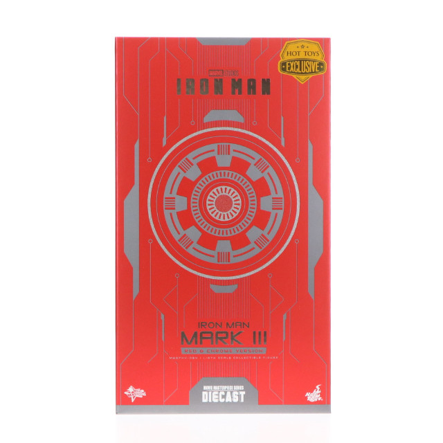 [FIG] トイサピエンス限定 ムービー・マスターピース DIECAST アイアンマン・マーク3(レッド&シルバー・クロムカラー) 1/6 完成品 可動フィギュア(MM#744D64) ホットトイズ