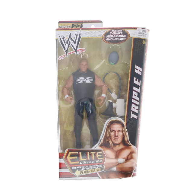 [FIG] トリプルH Tシャツ、メガホン&ヘルメット WWE(ワールド・レスリング・エンターテイメント) エリートコレクション フラッシュバック シリーズ 23 完成品 アクションフィギュア マテル