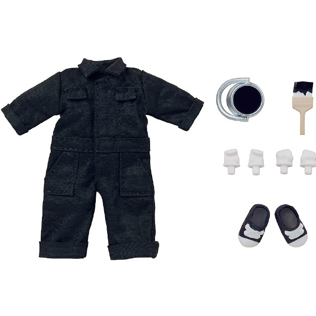 [FIG] ねんどろいどどーる おようふくセット カラフルつなぎ(ブラック) フィギュア用アクセサリ グッドスマイルカンパニー