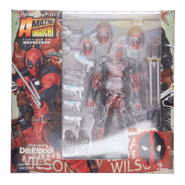 [FIG] 海洋堂直営店限定特典付属 フィギュアコンプレックス アメイジングヤマグチ No.025 Deadpool(デッドプール) ver.2.0 完成品 可動フィギュア 海洋堂