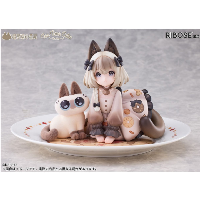 [FIG] 色紙&クリアカード2種付属 DLCシリーズ ティータイムキャッツ×シャム猫あずきさん 友情コラボ限定セット シャム猫あずきさんは世界の中心 完成品 フィギュア RIBOSE(核糖文化)