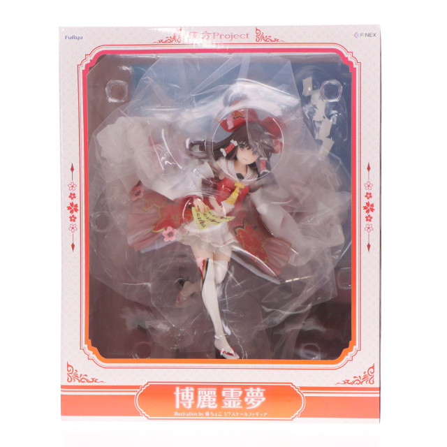 [FIG] FURYU HOBBY MALL限定 博麗霊夢(はくれいれいむ) 特製背景パネル付き illustration by 藤ちょこ 東方Project 1/7 完成品 フィギュア(AMU-FNX1046) フリュー