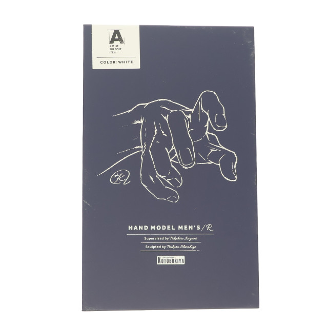 [FIG] ARTIST SUPPORT ITEM ハンドモデルMEN'S/R -WHITE- 1/1 完成品 可動フィギュア(AT024) コトブキヤ
