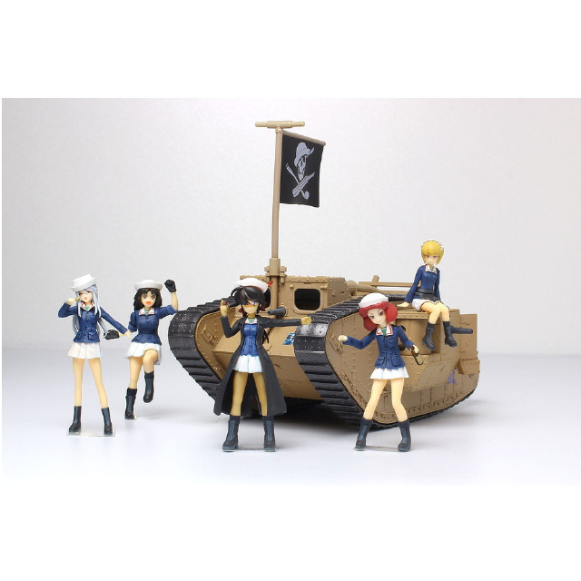 [FIG] (再販) デフォルメMk.IV戦車 塗装済み完成品 + 1/35 サメさんチームフィギュアキット付き ガールズ&パンツァー 最終章 完成品 フィギュア(GPSP-9) プラッツ