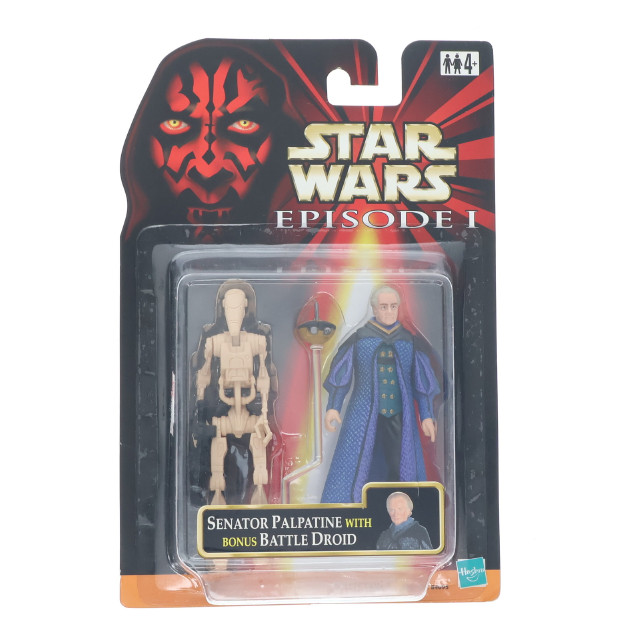 [FIG] (単品) スター・ウォーズ ベーシックフィギュア SENATOR PALPATINE WITH BONUS BATTLE DROID(パルパティーン WITH バトル・ドロイド) A STAR WARS(スター・ウォーズ) エピソード1/ファントム・メナス 完成品 可動フィギュア(84095) ハズブロ