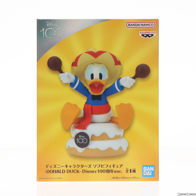 [FIG]ドナルドダック ディズニーキャラクターズ ソフビフィギュア -DONALD DUCK- Disney100周年ver. プライズ(2660501) バンプレスト