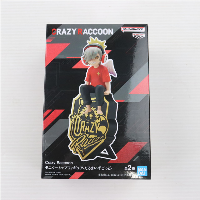 [FIG]だるまいずごっど A(Tシャツレッド) Crazy Raccoon(クレイジーラクーン) モニタートップフィギュア-だるまいずごっど- プライズ(2704346) バンプレスト