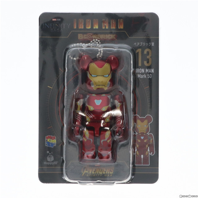 [FIG]ベアブリック賞 BE@RBRICK(ベアブリック) 13.アイアンマン マーク50 Happyくじ BE@RBRICK MARVEL Infinity SAGA 『IRON MAN』 フィギュア プライズ サニーサイドアップ