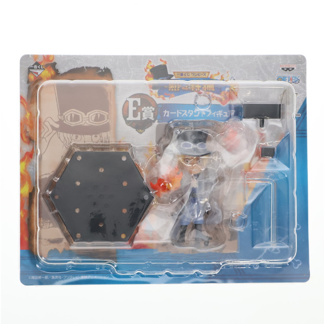 [FIG] E賞 サボ カードスタンドフィギュア 一番くじ ワンピース〜熱き絆編〜 ONE PIECE プライズ バンプレスト