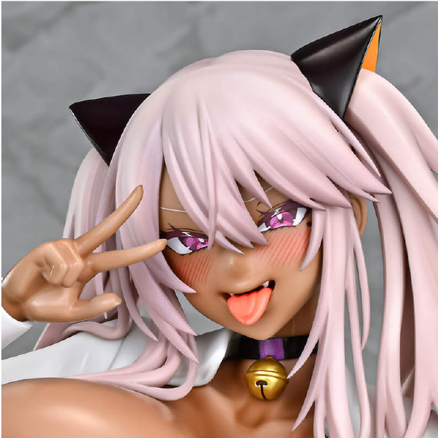 [FIG] JK ミヤちゃん 黒ギャルver. 即ハメできちゃうJKミヤちゃん 1/5 完成品 フィギュア Q-six(キューシックス)