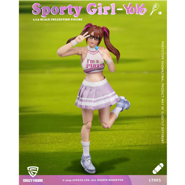 [FIG] 予約特典付属 CRAZY FIGURE LT005 Sporty girl(スポーティーガール) YOYO(ヨーヨー) 1/12 完成品 可動フィギュア CFTOYS