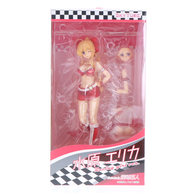 [FIG] ポストカード&あみあみ限定特典付属 水原エリカ(みずはらエリカ) Racing girl ver. Illustration by 深崎暮人 コミック阿吽 1/6 完成品 フィギュア(AX-1046) SkyTube(スカイチューブ)
